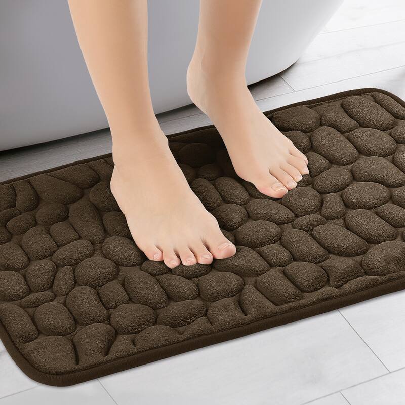 Memory Foam Bathroom Rugs Ultra Soft Non-Slip Bath Mat Water Absorbent Quick Dry Bath Carpet Rug