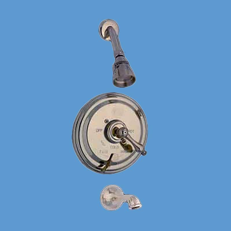 Shower Tub Faucet Mixer 1 Handle Valve Heavy Brass Renovators Supply