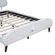 preview thumbnail 25 of 51, Twin Size Upholstered Platform Bed Animal Theme Design Bed Frame with Sheep-Shaped Headboard and Footboard, No Box Spring Needed