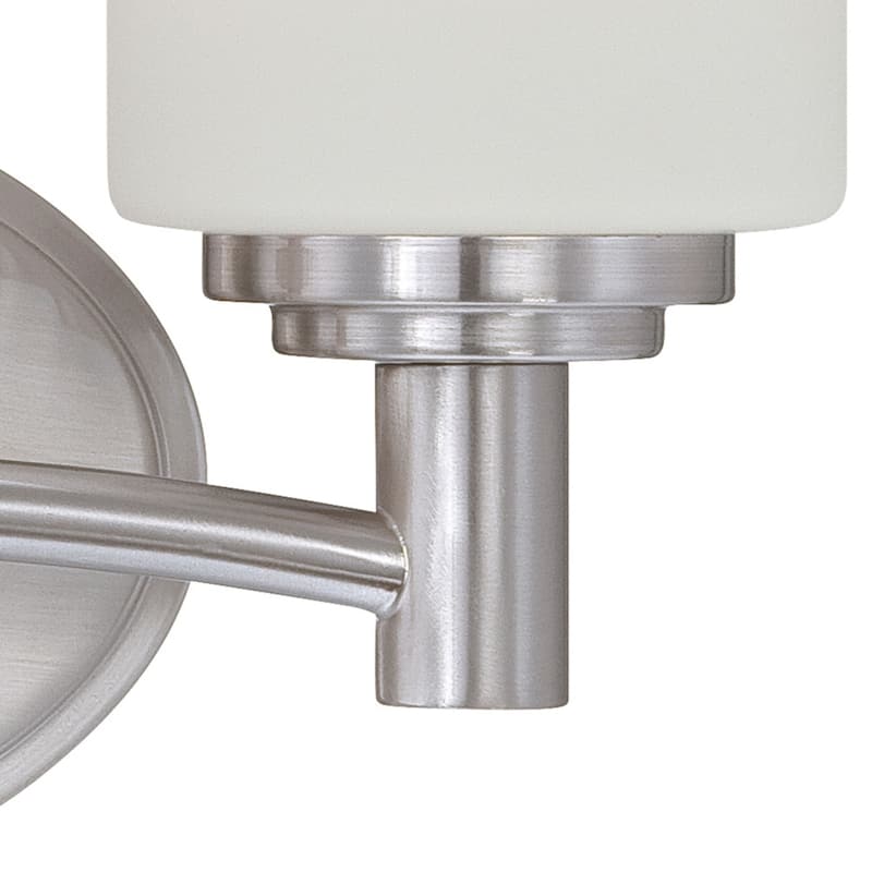 Pittman 12-inch Wide 2-Light Vanity Light in Brushed Nickel