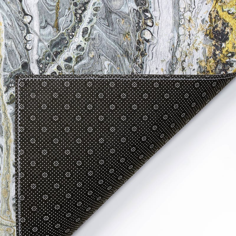 Indoor/ Outdoor Addison Karina Abstract Washable Area Rug