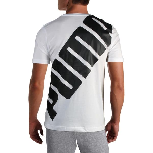 Shop Puma Men S Big Logo Short Sleeve Crewneck Tee Shirt