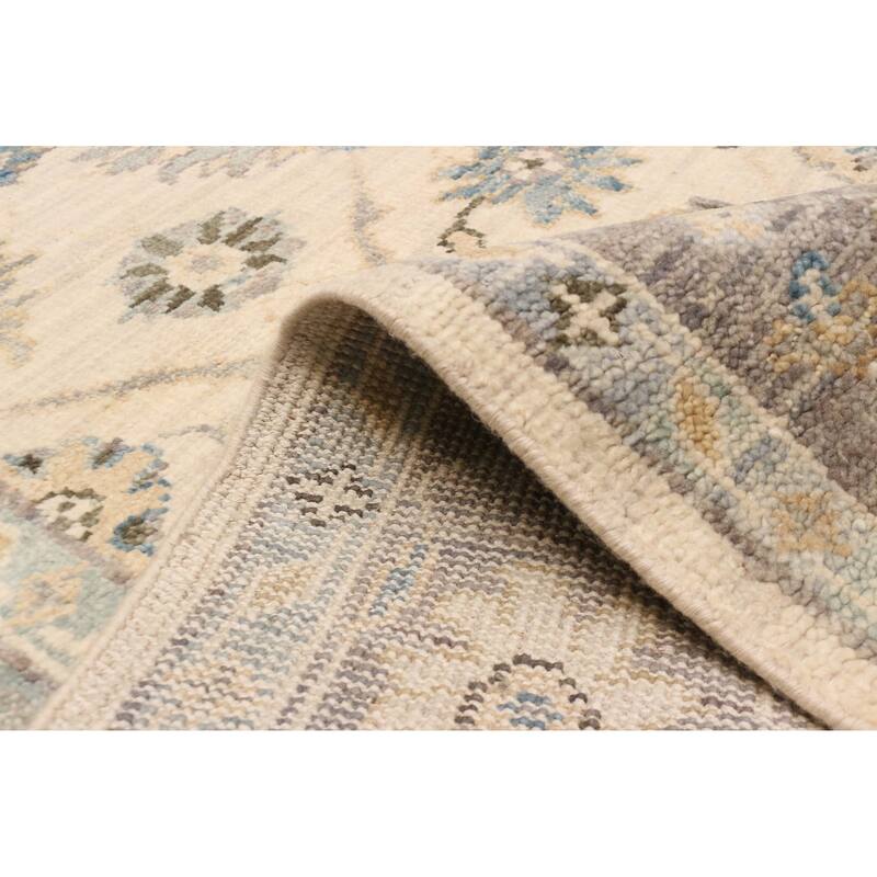 ECARPETGALLERY Hand-knotted Jules Serapi Cream Wool Rug - 7'9 x 9'11