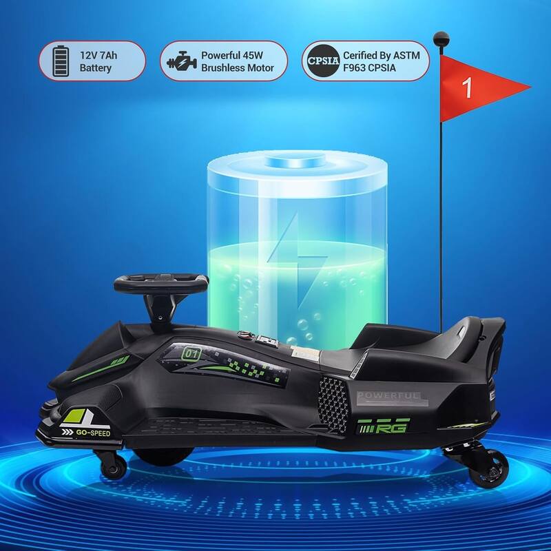 12V Electric Ride On Go Kart Kids Drifting Car for Kids Best Gifts