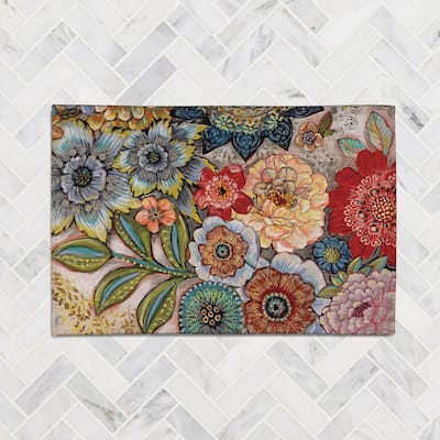 Laural Home Boho Bouquet Chenille Accent Rug