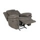 preview thumbnail 6 of 9, Austin Microfiber Glider Reclining Chair by Greyson Living