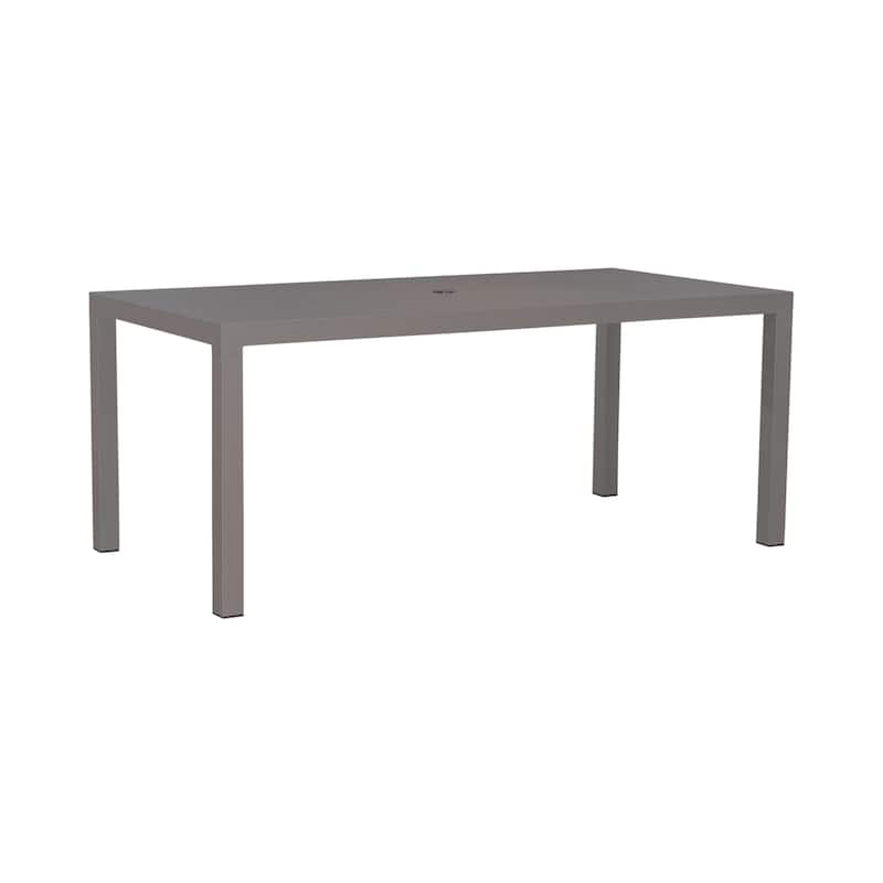 Plantation Key Granite Outdoor Rectangular Leg Table - Granite - Grey