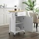 preview thumbnail 2 of 14, Crosley Savannah Wood Top Compact Kitchen Island/Cart - 15.75"d x 22.25"w x 37"h