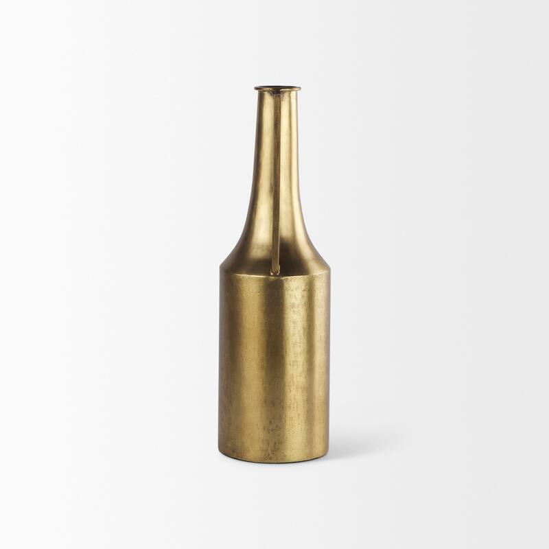 Aubrey Medium Gold Iron Jug Vase