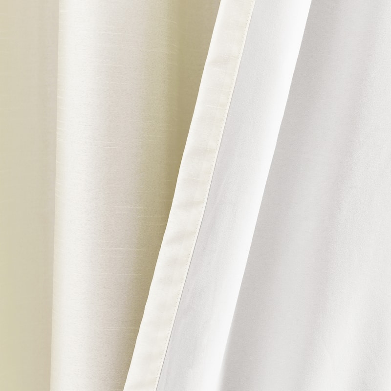 Lush Decor Insulated Grommet Blackout Faux Silk Window Curtain Panel
