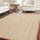 preview thumbnail 7 of 144, SAFAVIEH Natural Fiber Oceana Herringbone Seagrass Rug 3' x 5' - Natural/Red