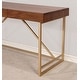 preview thumbnail 3 of 11, Vaiz Modern 60-inch Metal 3-Drawer Computer Desk with Drawers by Furniture of America