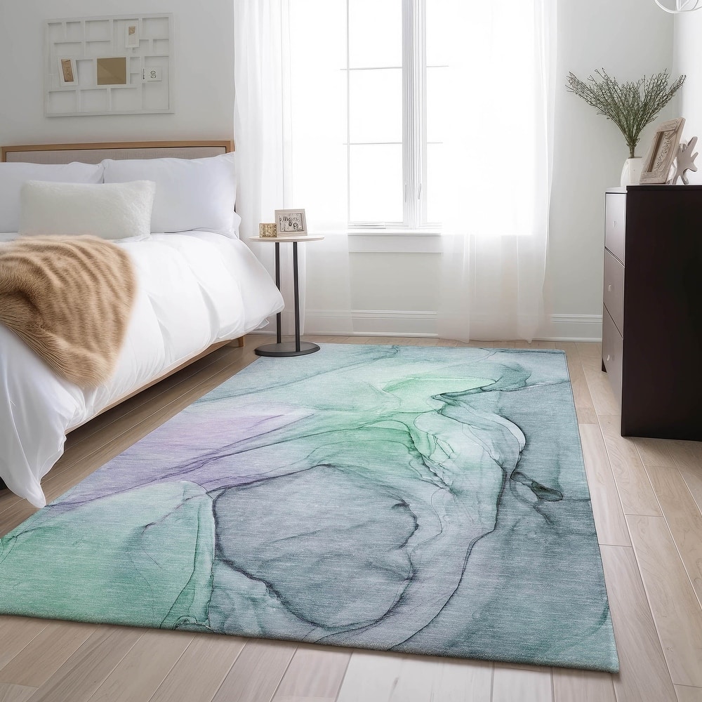 Premium Washable Super Soft Abstract Contemporary Mayfield Rug