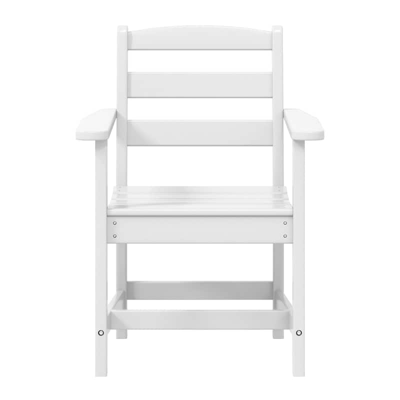 Polytrends Shoreside 6-Piece Arm Chair Dining Set With Bench