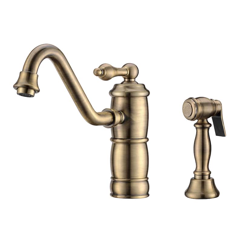 Whitehaus Vintage III Plus 1.5 GPM Single Hole Kitchen Sink Faucet -