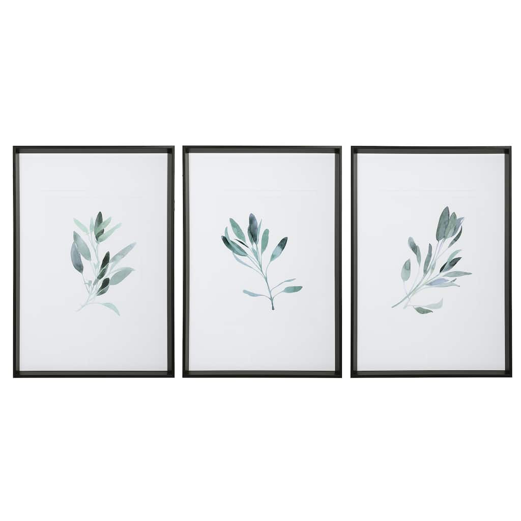 Uttermost Simple Sage Watercolor Prints (Set of 3)