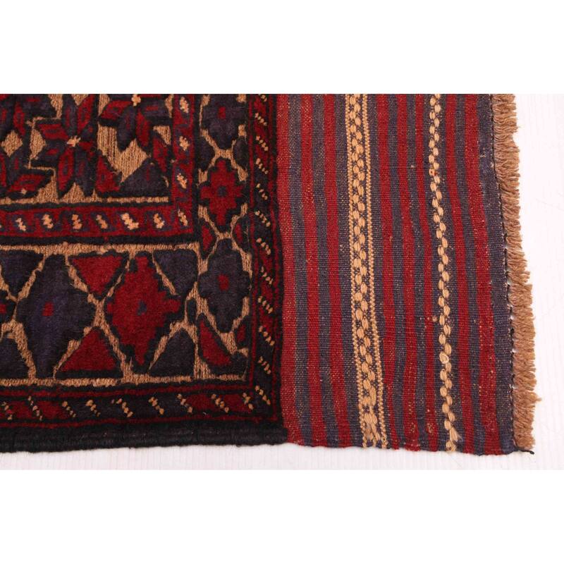 ECARPETGALLERY Hand-knotted Tajik Caucasian Red Wool Rug - 4'1 x 5'5