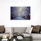 preview thumbnail 11 of 28, Great Big Canvas "Cherry blossoms in Central Park's in New York City." Muted Blue Black Wrapped Canvas Print Wall Artwork
