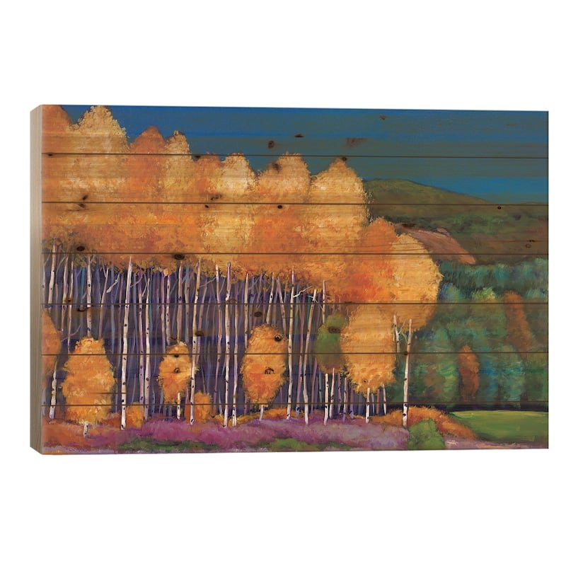 A Moment In Time Print On Wood by Johnathan Harris - Multi-Color - 18x26x1.5