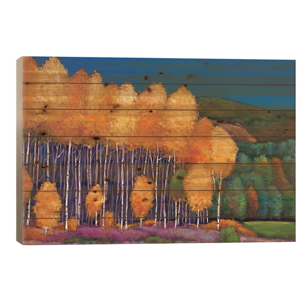A Moment In Time Print On Wood by Johnathan Harris - Multi-Color