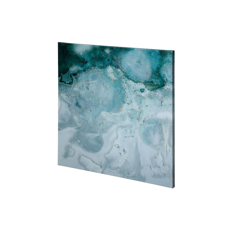 Aerial Blue II (30 x 30) Canvas Art Print - Small