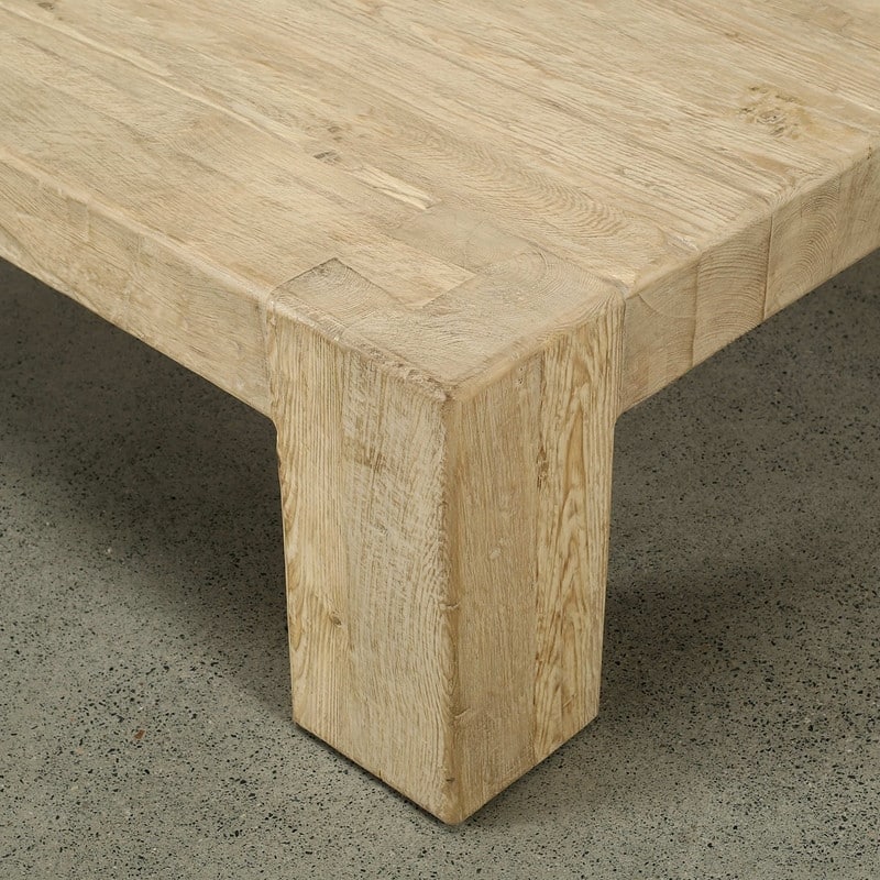 55" Square Ravello Coffee Table Weathered Warm Wood Tone