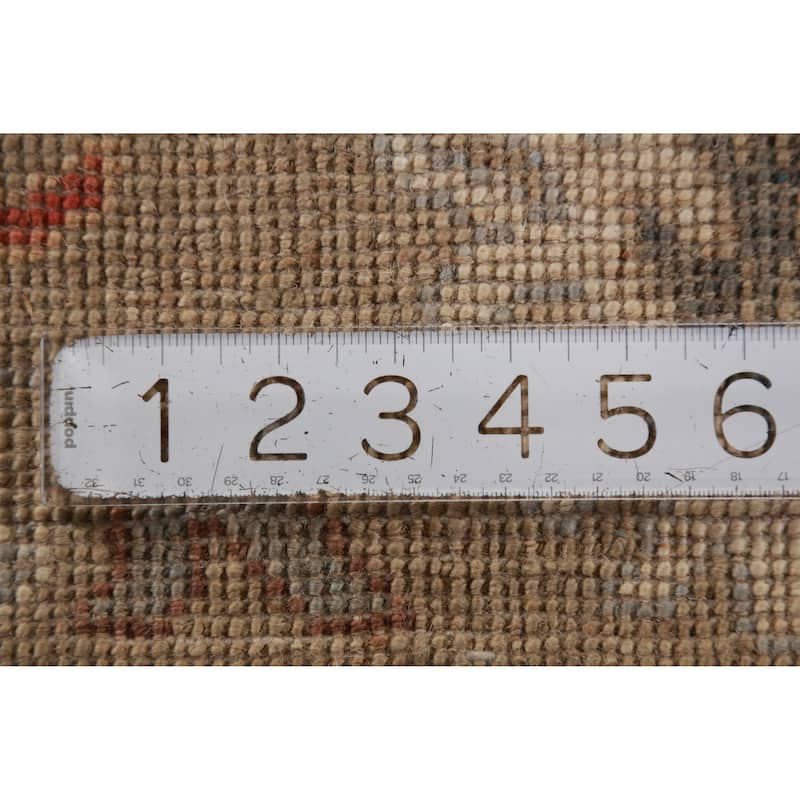 Hand Knotted Oriental 100% Wool Carpet Transitional All-Over Greys & Charcoal Oushak Area Rug - 9' 10'' X 8' 0''