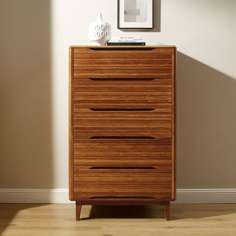 Dylan Five Drawer High Chest, Copper