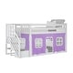 preview thumbnail 50 of 61, Max and Lily Twin over Twin Low Bunk Bed with Staircase and Curtains