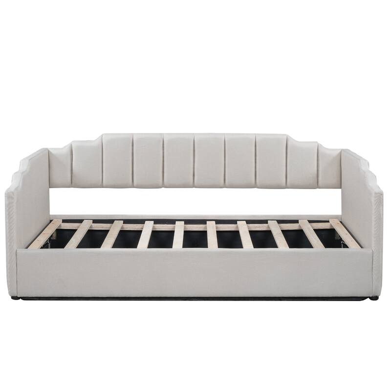 Nestfair Twin Size Upholstered Daybed with Underneath Storage