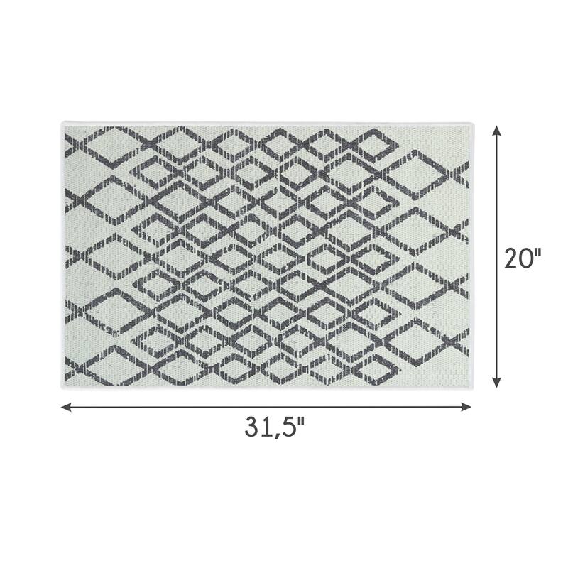 SussexHome Non-Skid Ultra-Thin Area Rugs for Laundry Room, Entryway, Bathroom and Kitchen - Washable Multipurpose Floor Mat
