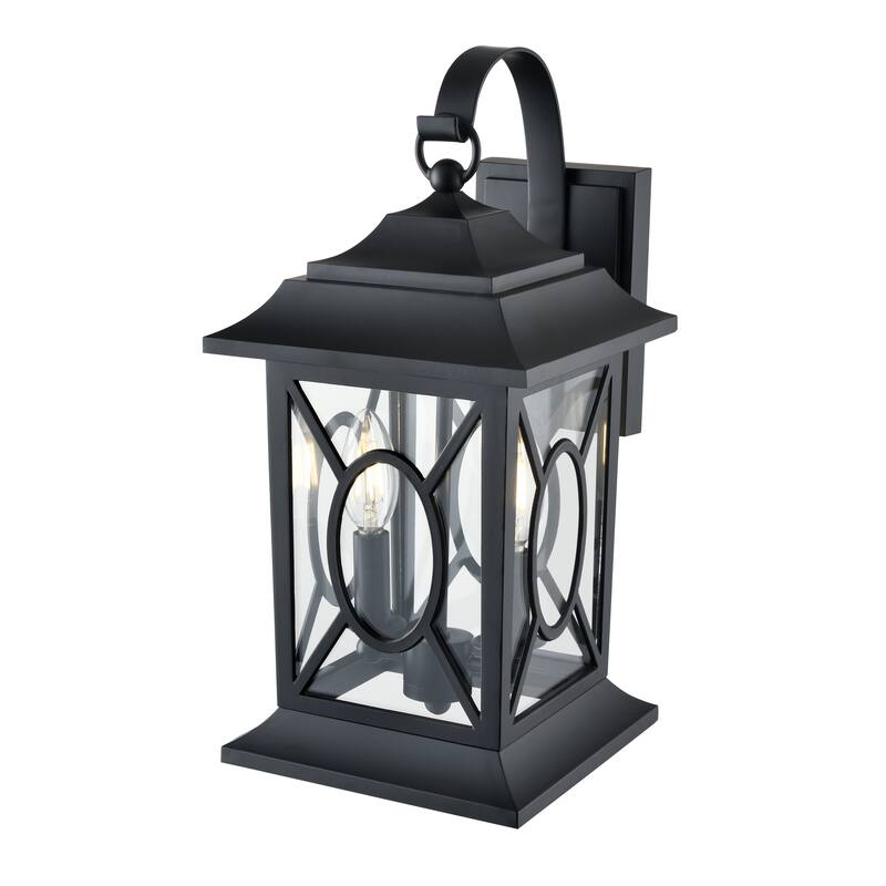 Allbert Outdoor Wall Sconce Powder Coated Black - Powder Coated Black