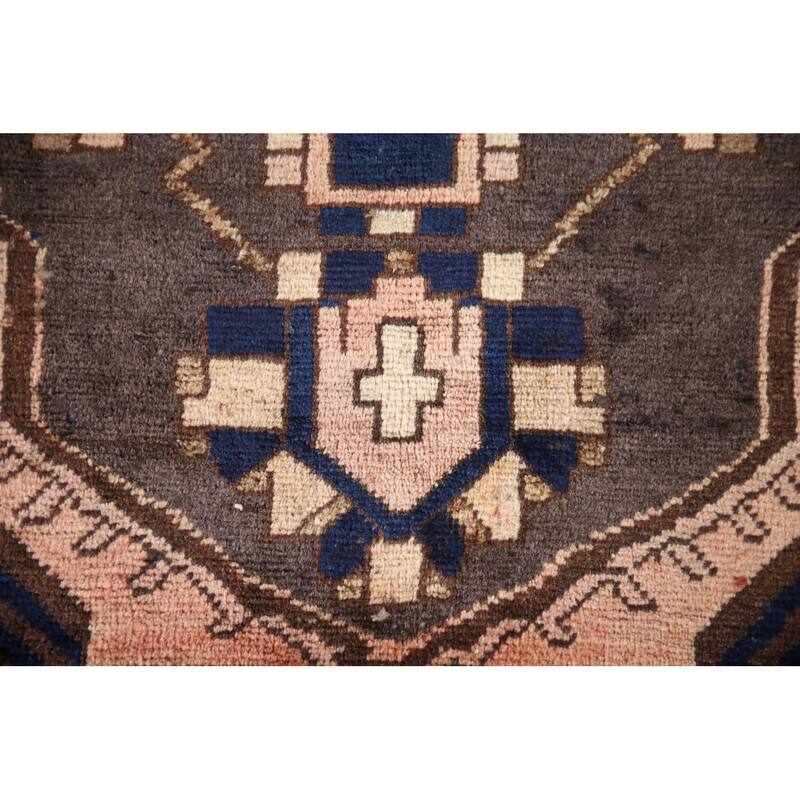 Hand Knotted Oriental 100% Wool Carpet Traditional Tribal Coral Bakhtiari Area Rug - 10' 6'' X 6' 6''