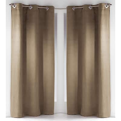 Luxurious Suede Extra Wide Window Curtain Elegant Soft Texture Drapery