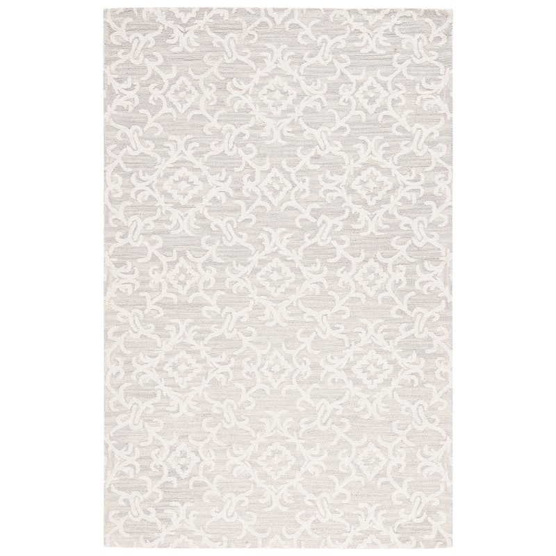 SAFAVIEH, Handmade Blossom Vesela Modern Floral Wool Rug