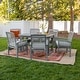 preview thumbnail 14 of 26, Middlebrook Surfside 7-Piece Acacia Outdoor Extension Dining Set - 55-79 x 35 x 30h