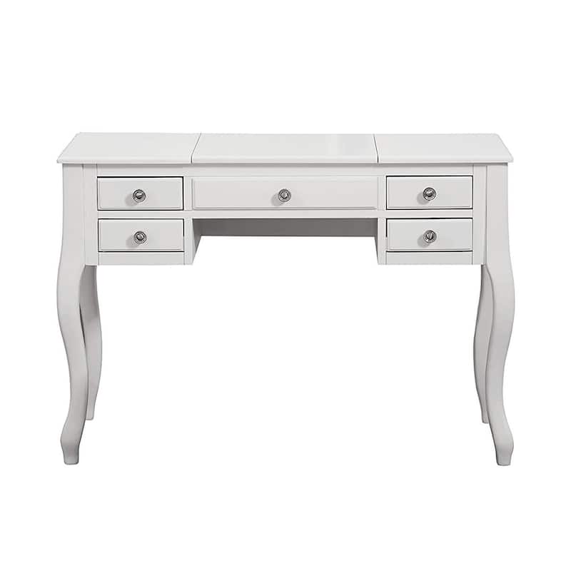 Cherub Vanity Set Featuring Stool And Mirror White
