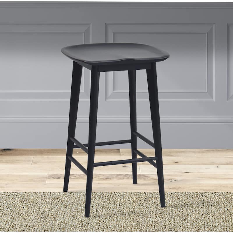 Steve Silver Hendry Backless Solid Acacia Counter Stool - Counter Stool
