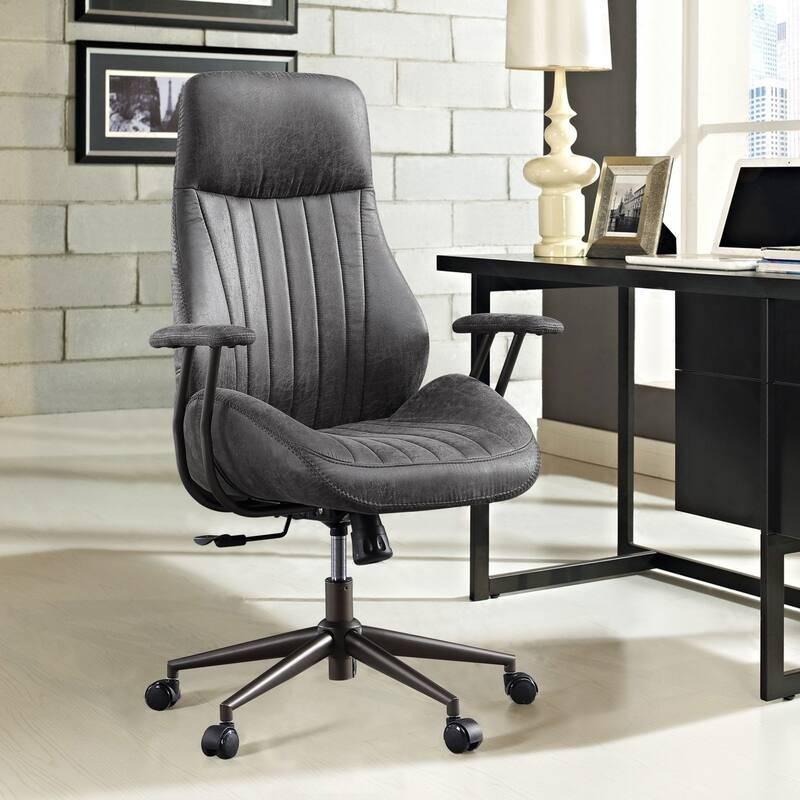XIZZI Ergonomic Office Chair High Back Desk Chair with Wheels - Dark Grey