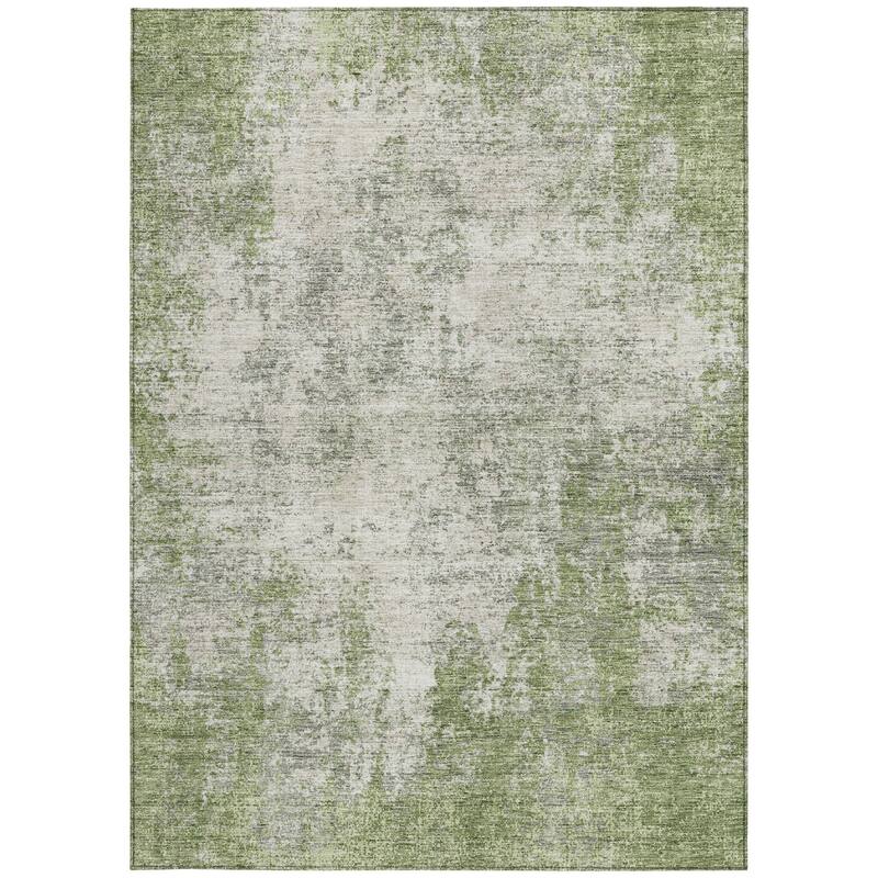 HomeRoots Abstract Transitional Rectangle Outdoor Rug