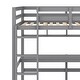 preview thumbnail 8 of 7, Gray Twin Pine Loft Bed with Desk, Shelves, Ladder, High Guardrails