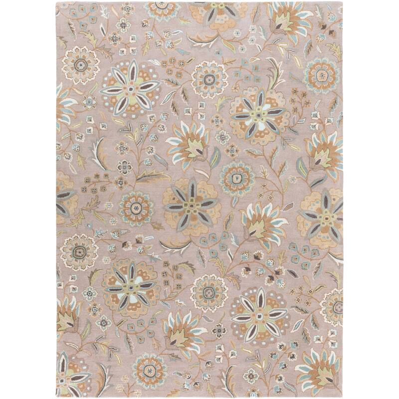 Lily Hand-tufted Transitional Floral Pattern Wool Area Rug