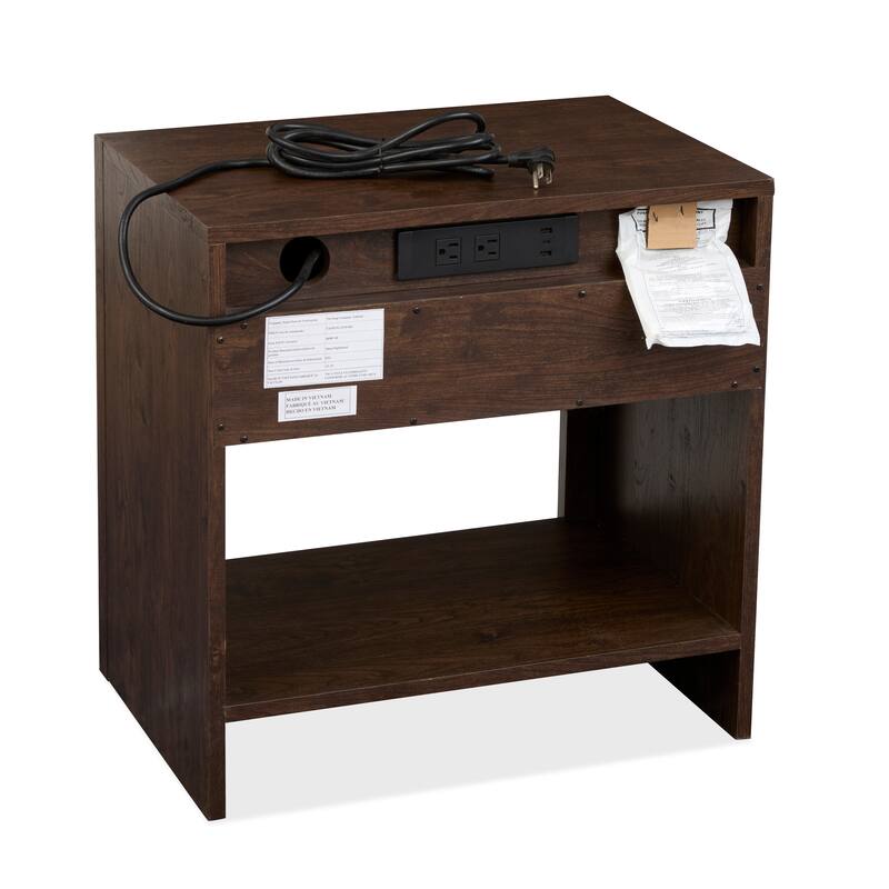 Magnussen Home Llewellyn Columbian Walnut Open Nightstand