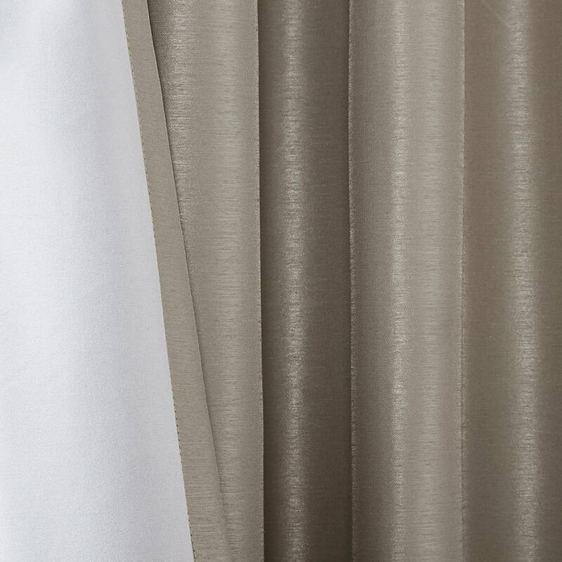 Twist Tab Total Blackout Window Curtain Panel Pewter 50x84" Blackout