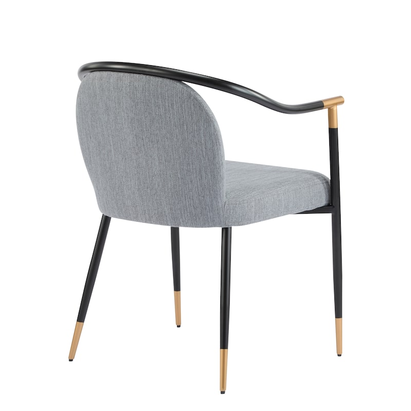 Olors Modern Upholstered Cushioned Dining Chair with King Louis Back by Christopher Knight Home
