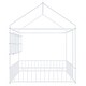 preview thumbnail 28 of 58, Metal Bed House Bed Frame with Fence and Shelves