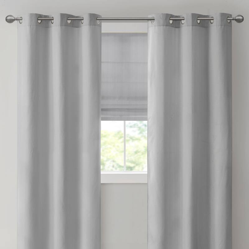 Madison Park Colm Basketweave Room Darkening Curtain Panel Pair