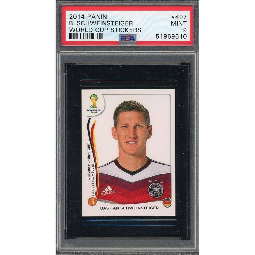 Bastian Schweinsteiger 2014 Panini World Cup Stickers Card #497 PSA 9 - 8'6" x 11'6"