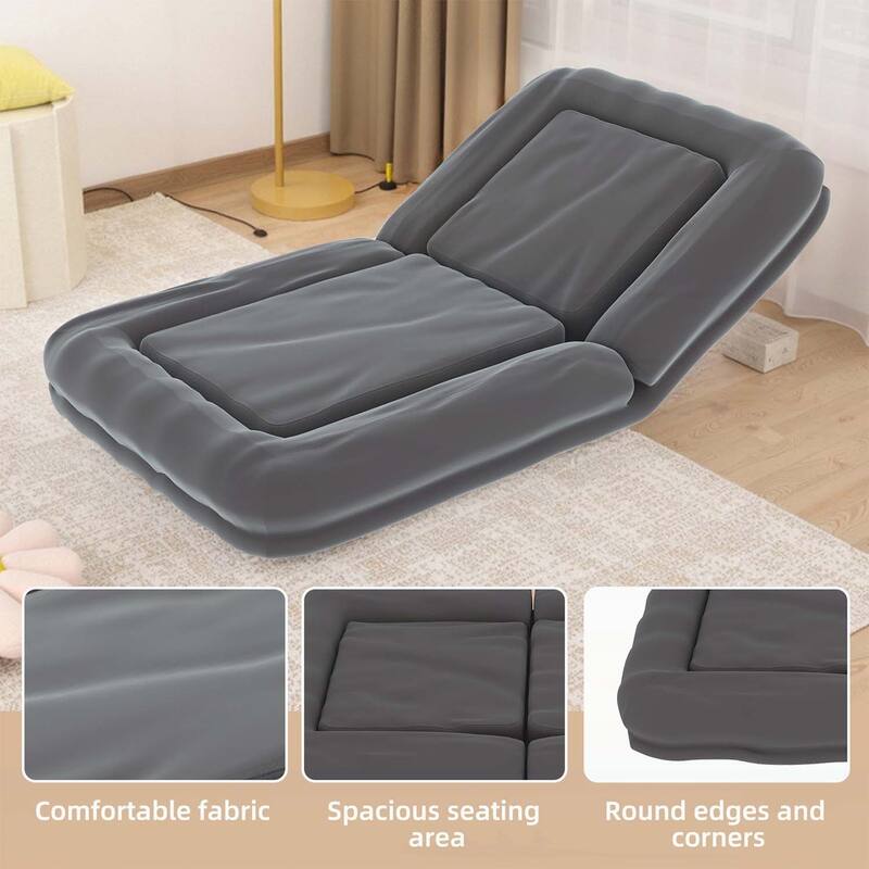 Sleek Modern Design Folding Sofa Chair with 5 Adjustable Positions for Gaming,Meditation,and Relaxation