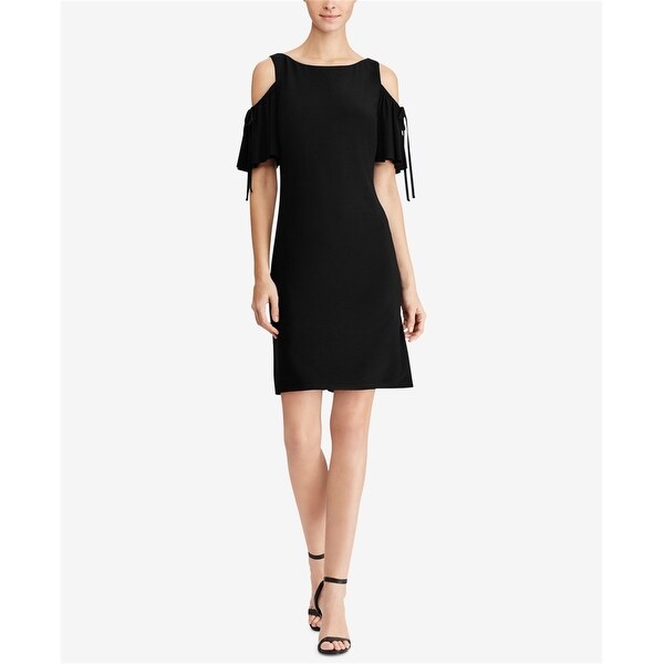 cold shoulder flare dress
